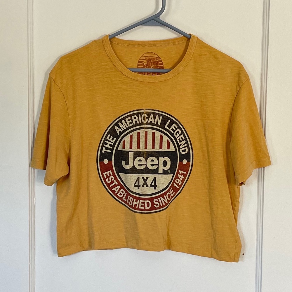 Jeep Lucky Brand Cropped Boxy Tee